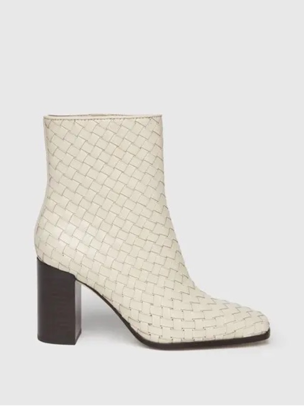 NWOT Paige Frances White Leather Boots Size 8.5